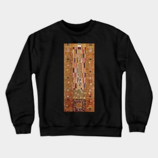 End of Wall, Stoclet Frieze by Gustav Klimt Crewneck Sweatshirt